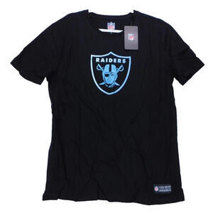Las Vegas Raiders Black & Silver T-Shirt Mens Med Official NFL Apparel *NEW*